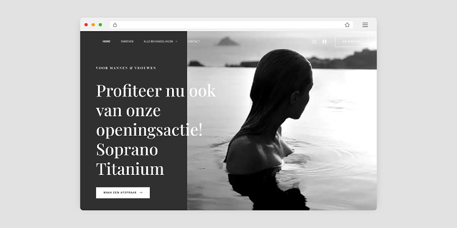 Laviton Clinic Website Mockup